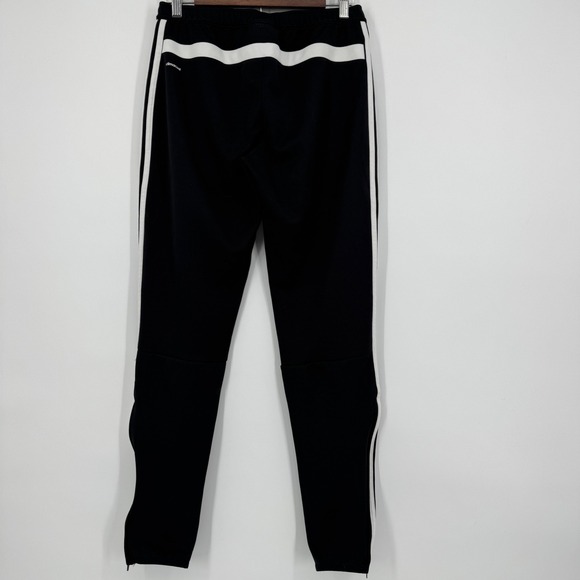Adidas Climalite Womens Medium Black White Stripe Athletic Track Pants Joggers - Picture 4 of 10